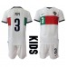 Portugal Pepe #3 Bortedraktsett Barn VM 2022 Korte ermer (+ Korte bukser)